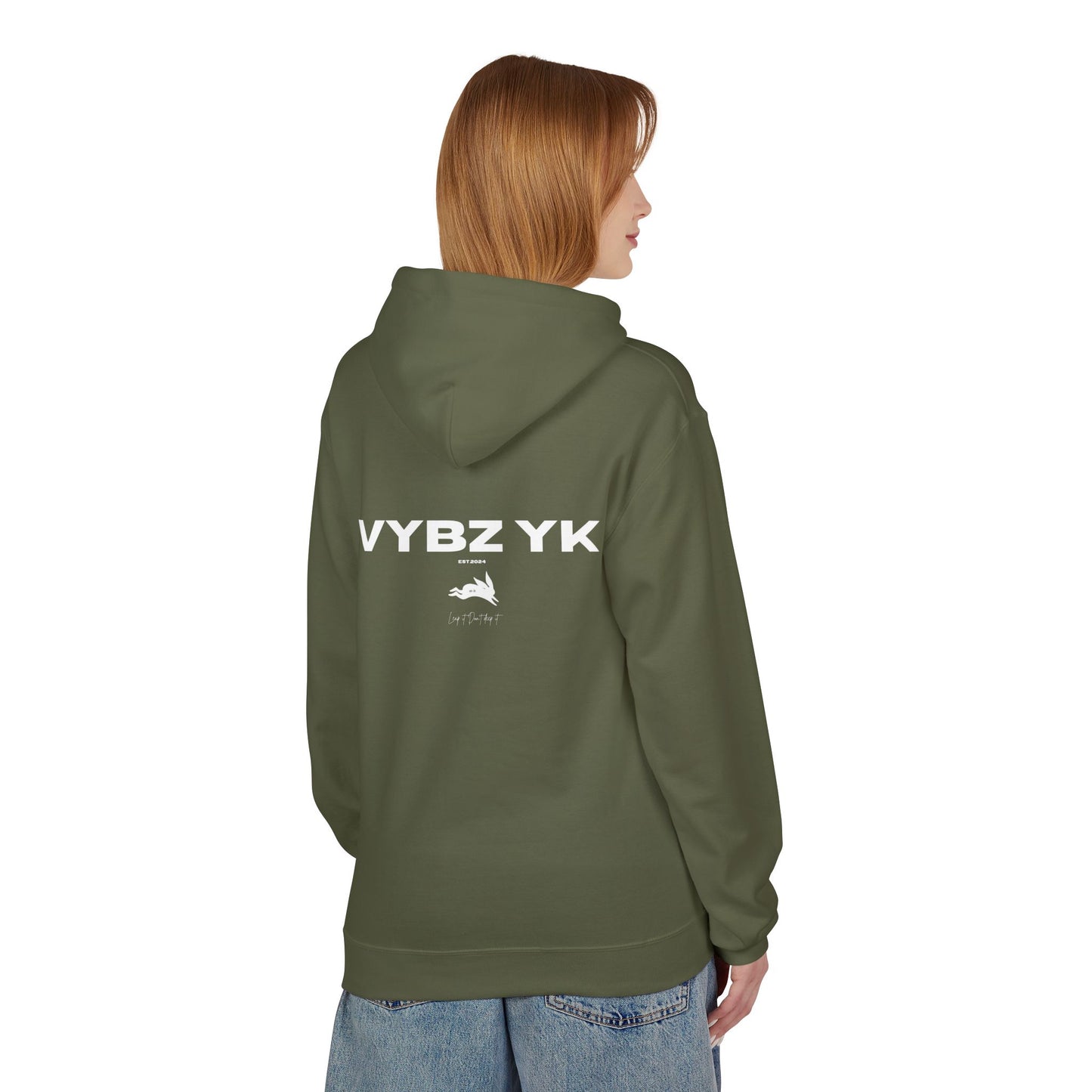 Vybz Fleece Hoodie in Green