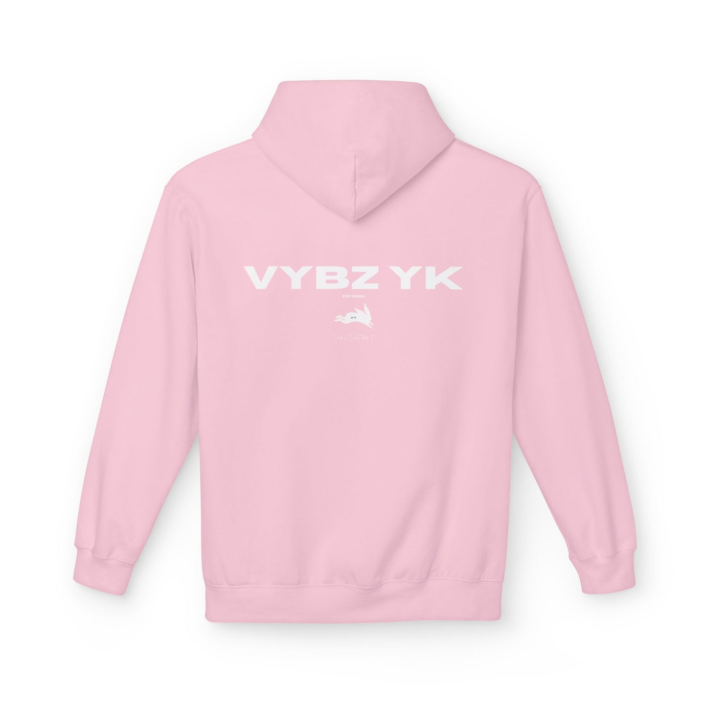 Vybz Fleece Hoodie in Pink