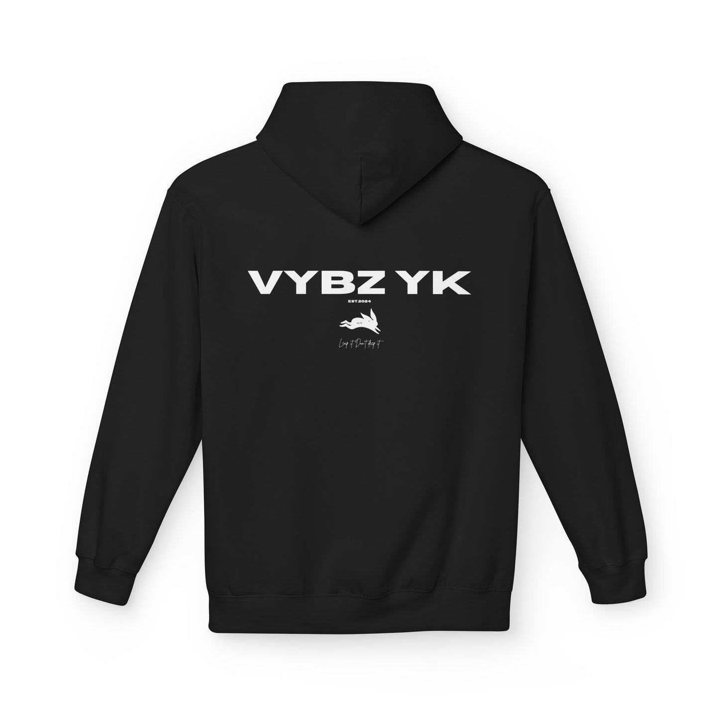 Vybz Fleece Hoodie in Black