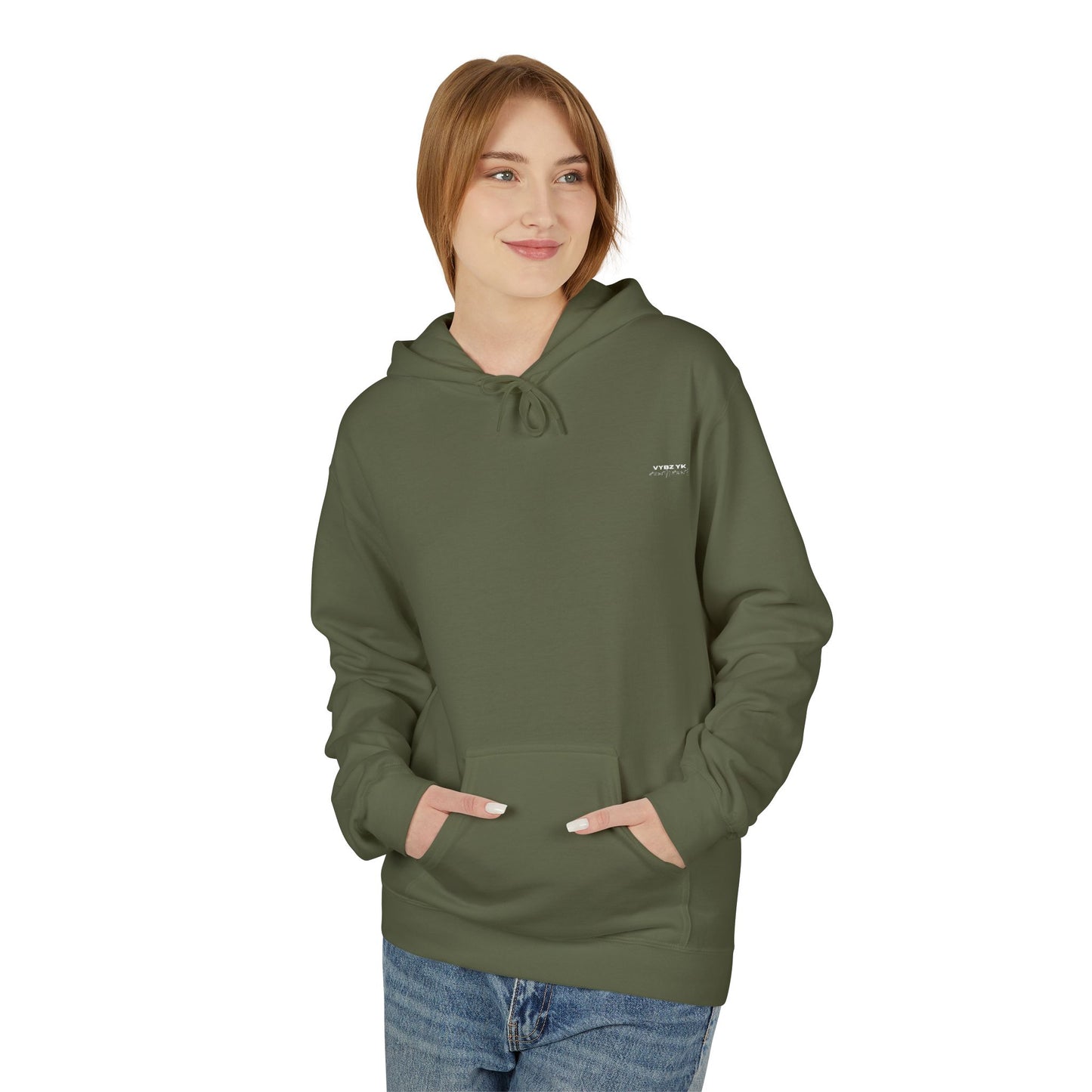 Vybz Fleece Hoodie in Green