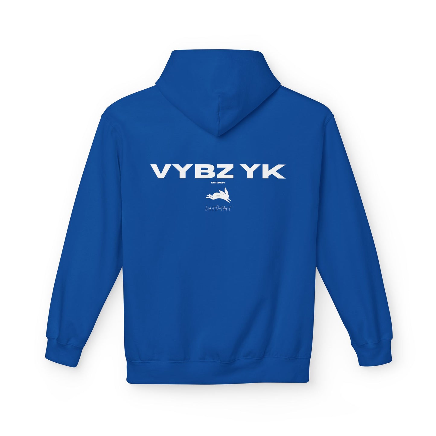 Vybz Fleece Hoodie in Light Blue