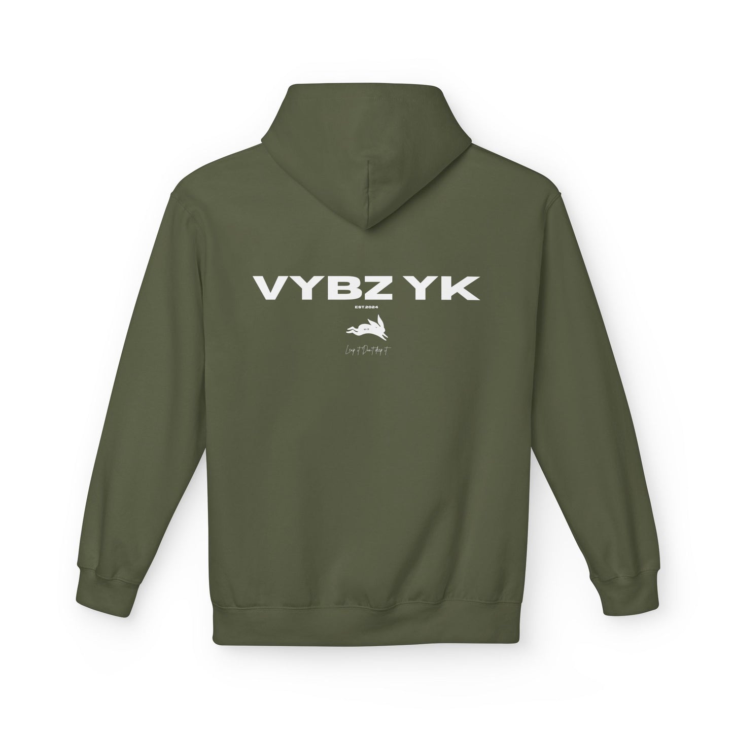 Vybz Fleece Hoodie in Green