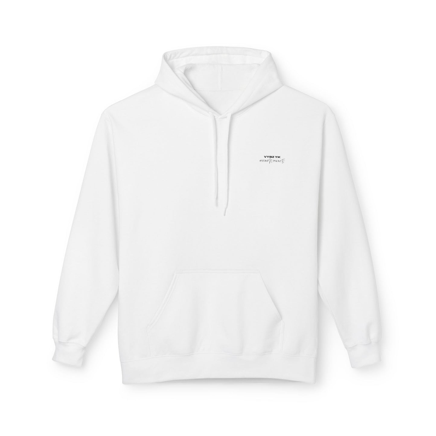 Vybz Fleece hoodie in White