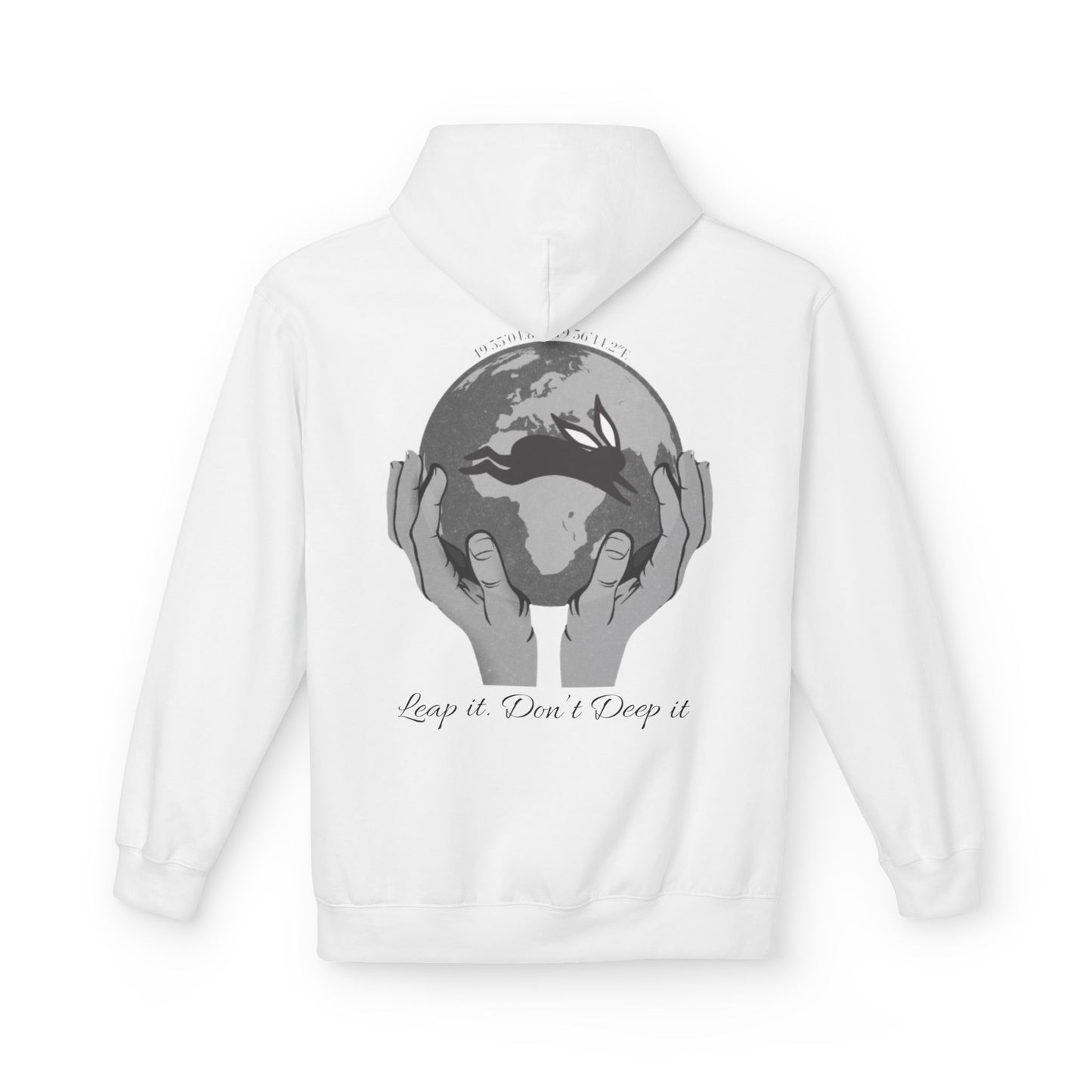 Vybz Fleece hoodie in White