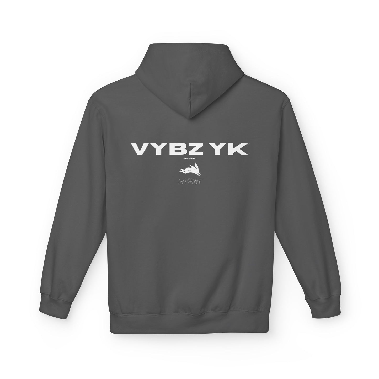 Vybz Fleece Hoodie in Grey